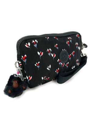 KP058*KIPLING LOWIE POUCH (NAVY-FLORAL)